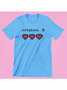 Játékos 2 férfi póló