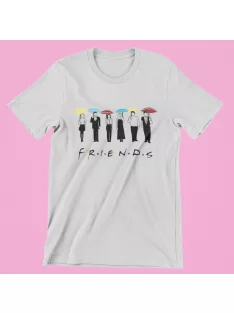 Jóbarátok szereplős feliratos női póló