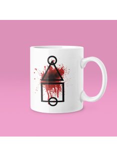 Kalmár fogó véres bögre