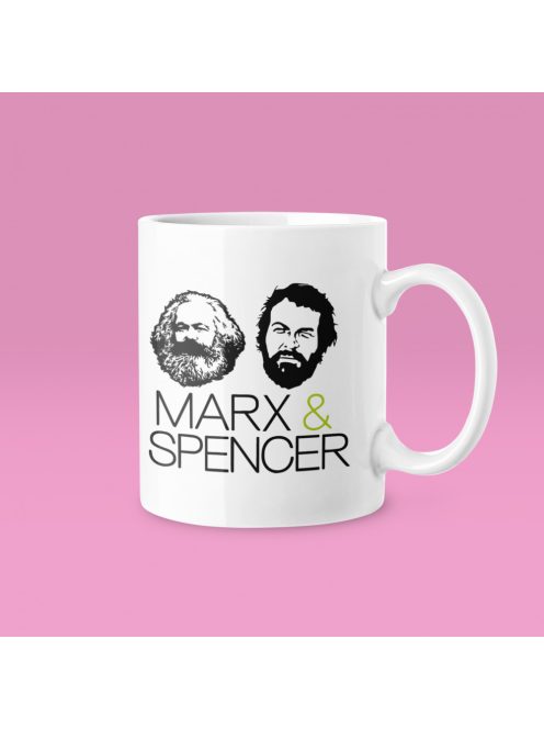 Karl Marx és Bud Spencer bögre