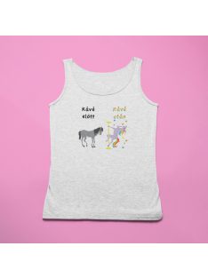 Kávé előtt, kávé után férfi atléta