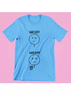 Kávé előtt, kávé után V2 férfi póló