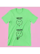 Kávé előtt, kávé után V2 férfi póló