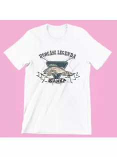 Horgász legenda (választható névvel) női póló