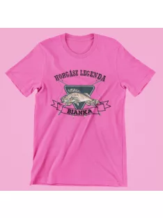 Horgász legenda (választható névvel) női póló