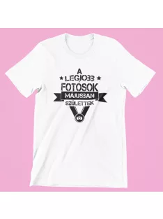   A legjobb fotósok (választható hónappal) születtek férfi póló