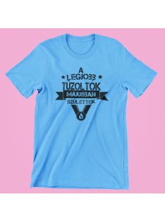   A legjobb tűzoltók (választható hónappal) születtek férfi póló