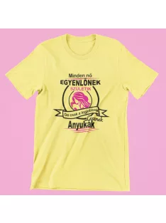   Minden nő egyenlőnek születik, de csak a legjobbak lesznek anyukák női póló