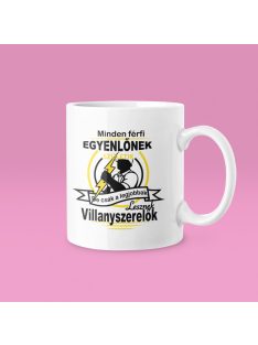   Minden férfi egyenlőnek születik de csak a legjobbak lesznek villanyszerelők bögre