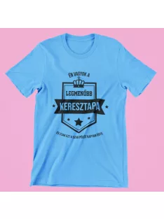 Én vagyok a legmenőbb keresztapa férfi póló