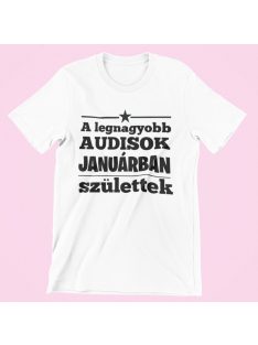   A legnagyobb Audisok (válaszható hónappal) születtek férfi póló