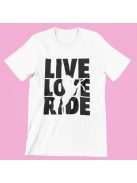 Live Love Ride férfi póló