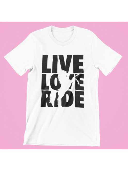 Live Love Ride férfi póló
