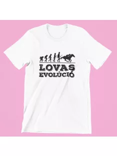 Lovas evolúció férfi póló