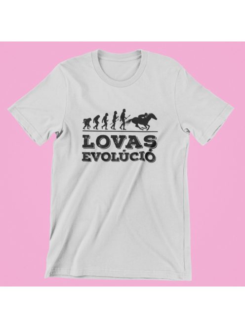 Lovas evolúció férfi póló