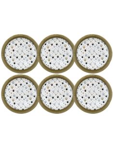   Elegáns Léggömbös Parti Papír Tányér, 23 cm-es, 6 db-os