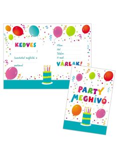 Jamboree Parti Meghívó és Boríték - 8 db-os