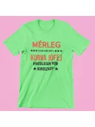 Mérleg, de csak azért, mert a kurva jófej hivatalosan nem horoszkóp férfi póló