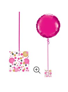   Rózsaszín Pasztell Konfettis Környezetbarát Léggömbsúly - 16 gr. (10 db/csomag)