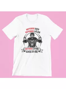 Motoros szív női póló