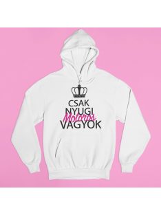 Csak nyugi, motoros vagyok (v2) pulóver