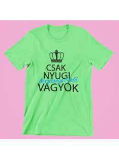 Csak nyugi, mozdonyvezető vagyok férfi póló