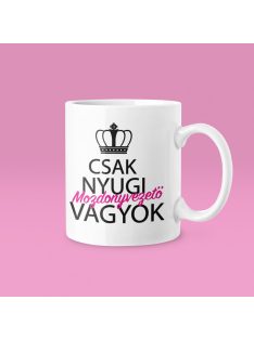 Csak nyugi, mozdonyvezető vagyok (v2) bögre