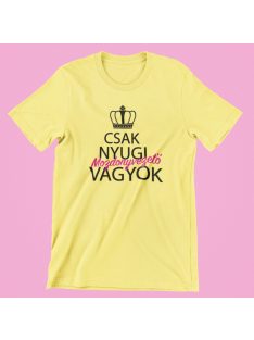 Csak nyugi, mozdonyvezető vagyok (v2) női póló