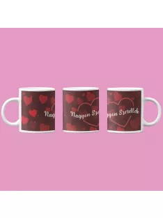 Nagyon szeretlek keretes bögre