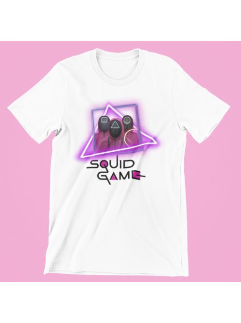 Neon Squid Game férfi póló