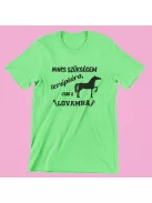 Nincs szükségem terápiára, csak a lovamra férfi póló