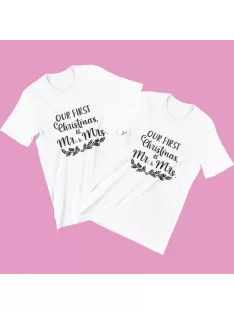 Our first Christmas as Mr and Mrs páros póló