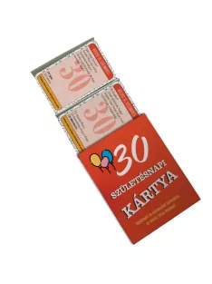 Születésnapi kártya 30. Születésnapra