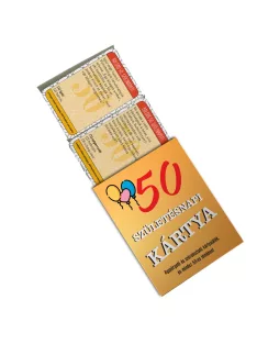 Születésnapi kártya 50. Születésnapra