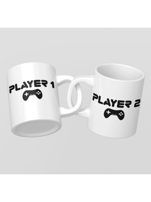 Player 1 and Player 2 páros bögre