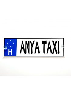 Rendszámtábla - Anya taxi