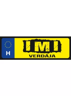 Rendszámtábla - Imi verdája