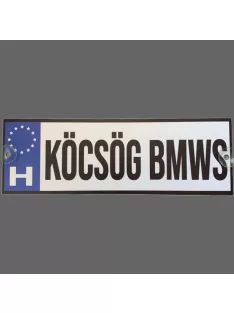 Rendszámtábla - Köcsög BMWs