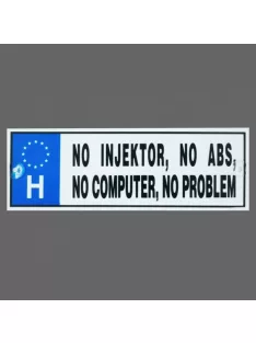 Rendszámtábla - No injektor