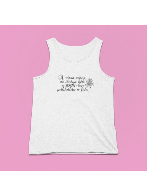 A rózsa vörös ... a BMW-ben pókhálós a fék férfi atléta