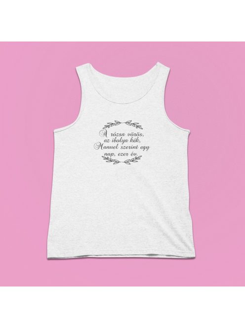 A rózsa vörös ... Manuel szerint egy nap, ezer év férfi atléta