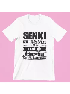   Senki sem tökéletes de a tanítók átkozottul közel állnak hozzá férfi póló