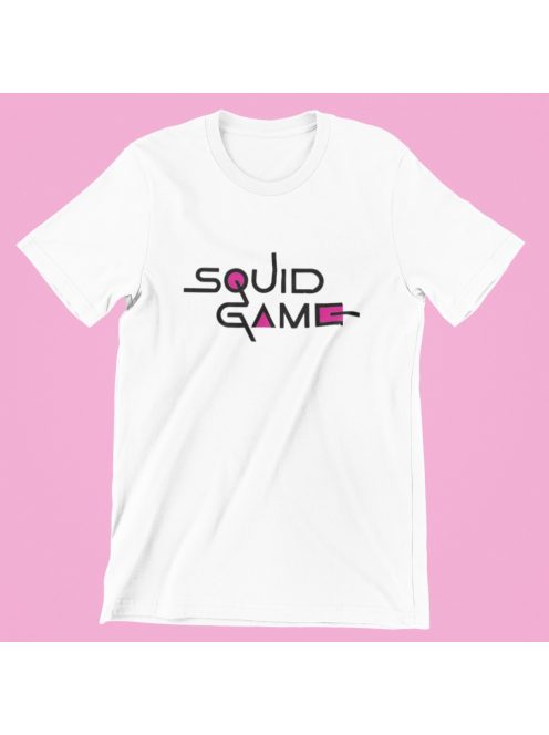 Squid Game feliratos férfi póló