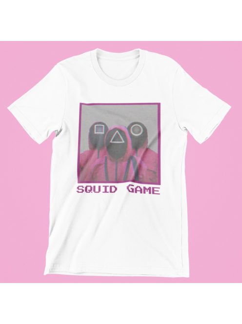 Squid Game katonák blur férfi póló