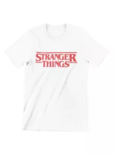 Stranger Things logó férfi póló