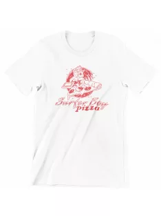 Stranger Things pizza férfi póló