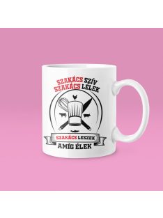 Szakács szív bögre