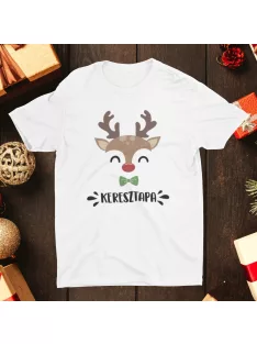 Szarvasos póló karácsonyra - Keresztapa szarvas