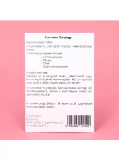 Szerelem kaparós sorsjegy - pajzán nyereménnyel