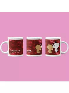 Szeretlek szerelmes macis bögre